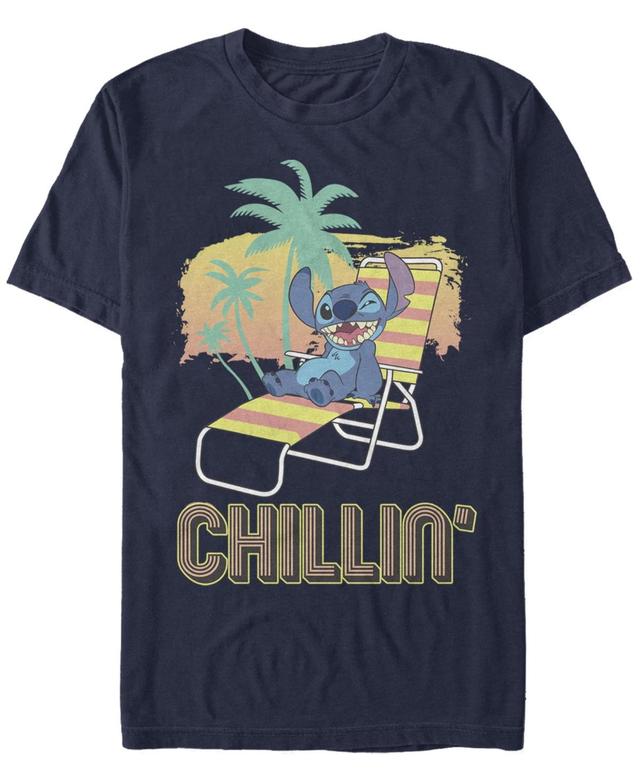 Mens Lilo Stitch Stitch Chillin Short Sleeve T-shirt Product Image