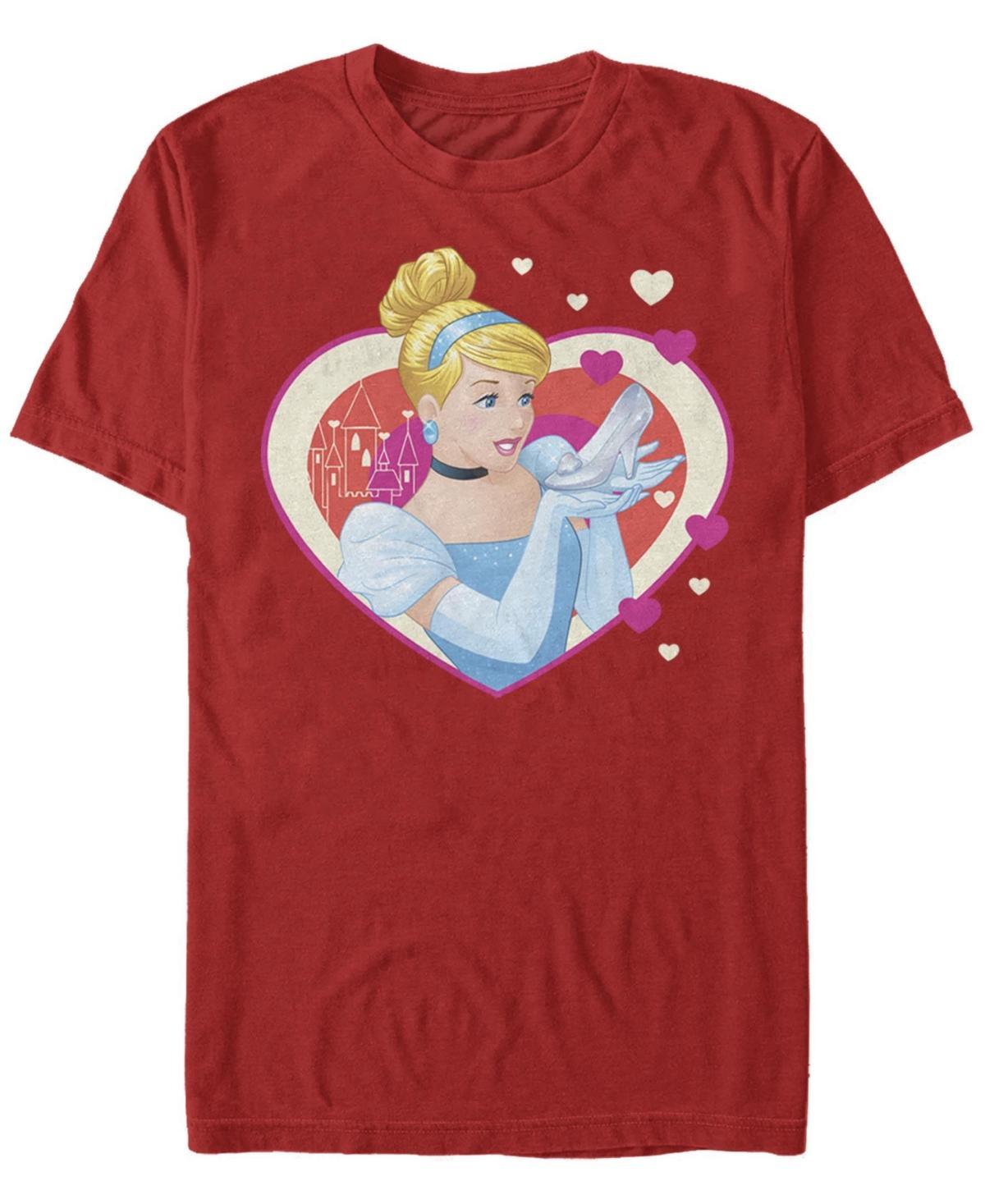 Disneys Cinderella Valentines Sparkle Hearts Mens Tee Product Image