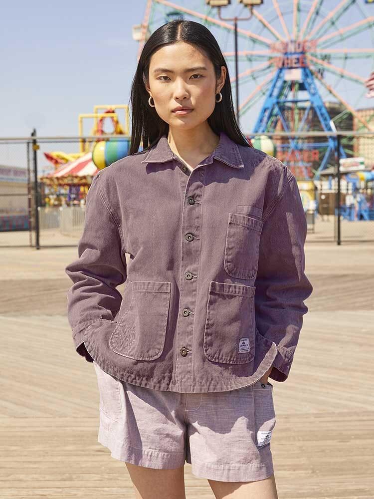 WOMEN'S CANVAS CHORE COAT - CLASSIC BUTTON-DOWN Female Product Image