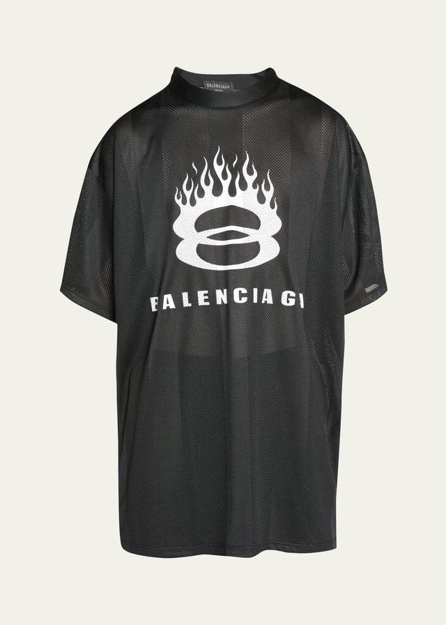 Mens Mesh Unity Flame Logo T-Shirt Product Image