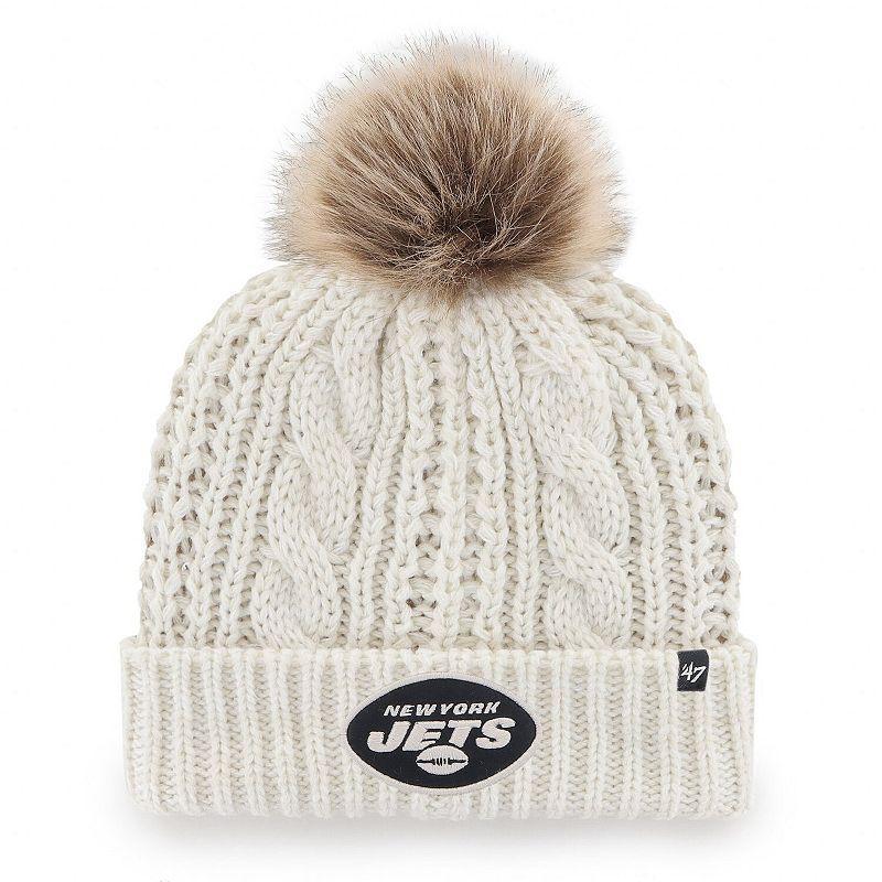 Womens 47 Cream New York Jets Meeko Cuffed Knit Hat Product Image