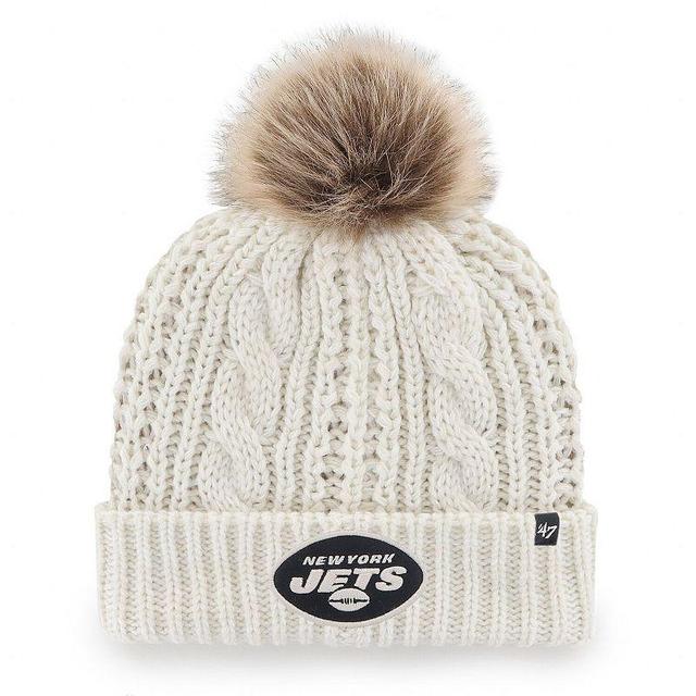 Womens 47 Cream New York Jets Meeko Cuffed Knit Hat Product Image