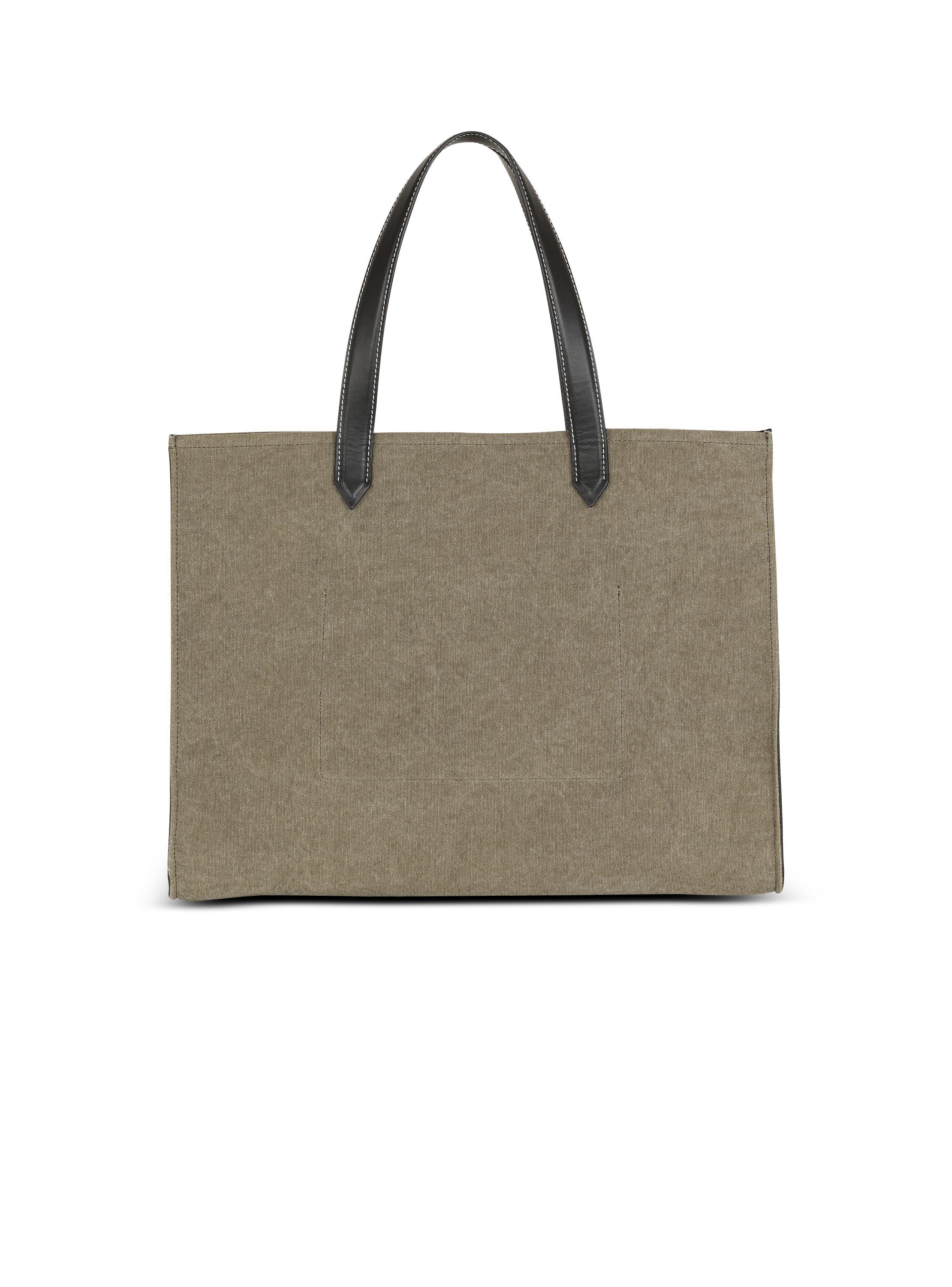 B-Army 42 canvas tote bag with leather details Product Image