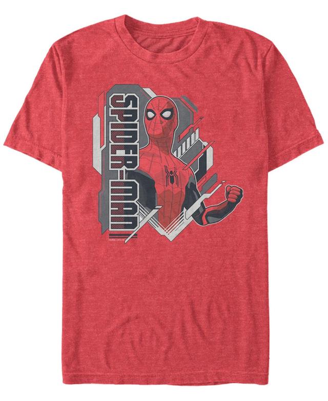 Marvel Mens Spider-Man Far From Home Comic Portrait, Short Sleeve T-shirt Product Image