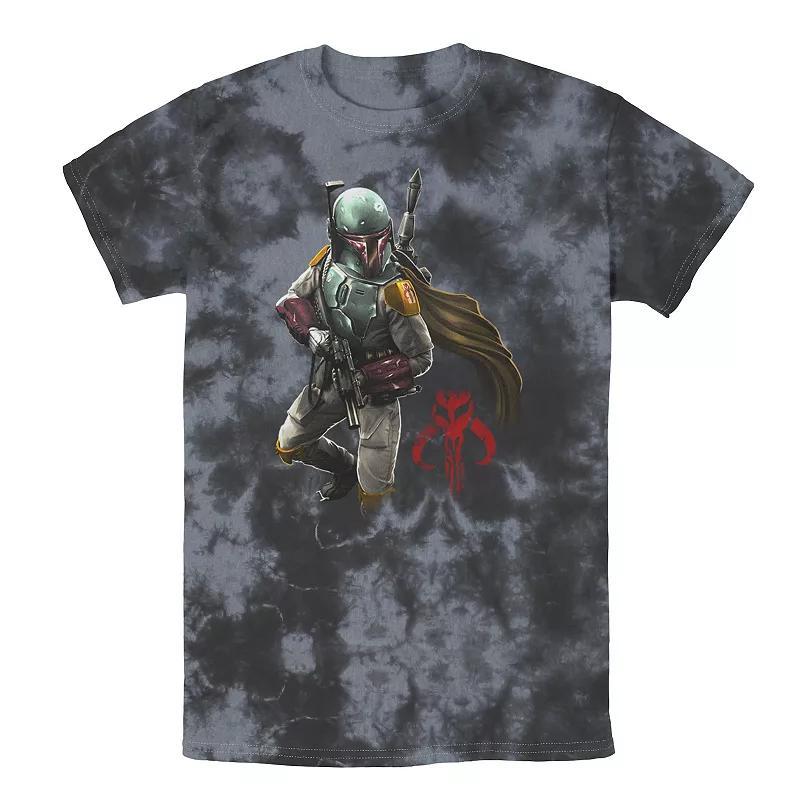 Mens Star Wars Boba Fett Grunge Profile Tee, Boys Product Image