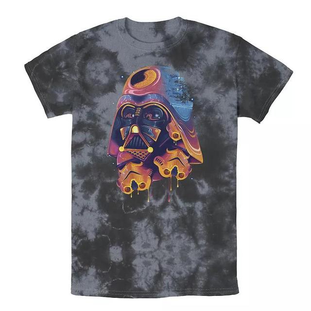 Mens Star Wars Colorful Melted Vader Collage Wash Tee Product Image