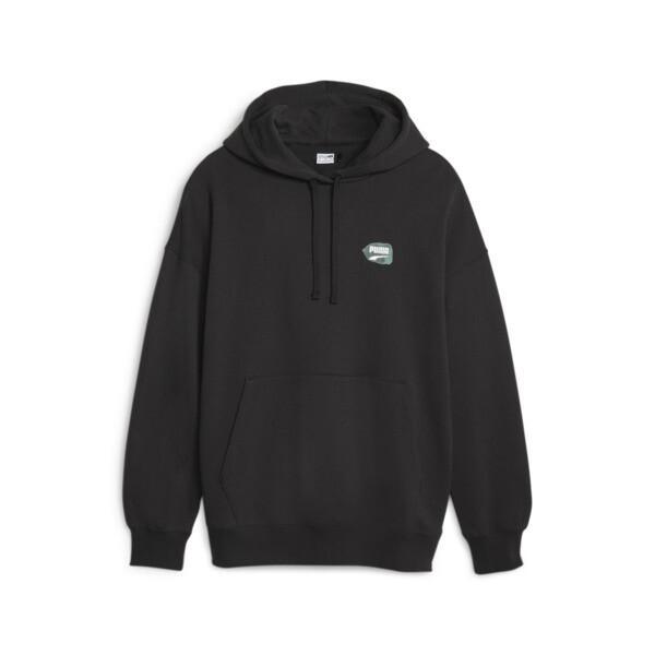 PUMA DOWNTOWN Women's Oversized Graphic Hoodie Product Image