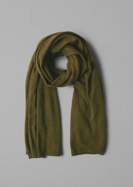 Cashmere Wool Wrap Scarf | Olive Product Image