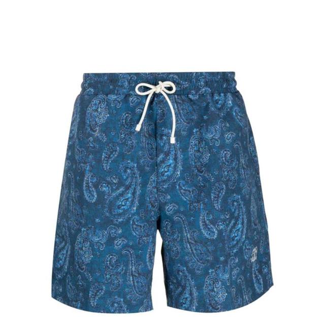 Paisley-print Swim Shorts In Blue Product Image