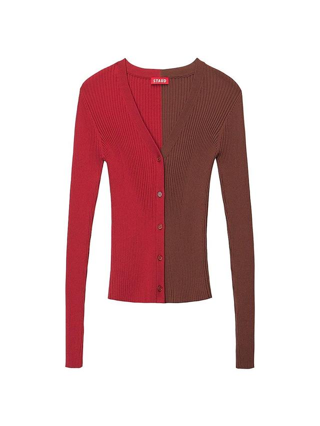 Womens Cargo Colorblock Cardigan Product Image