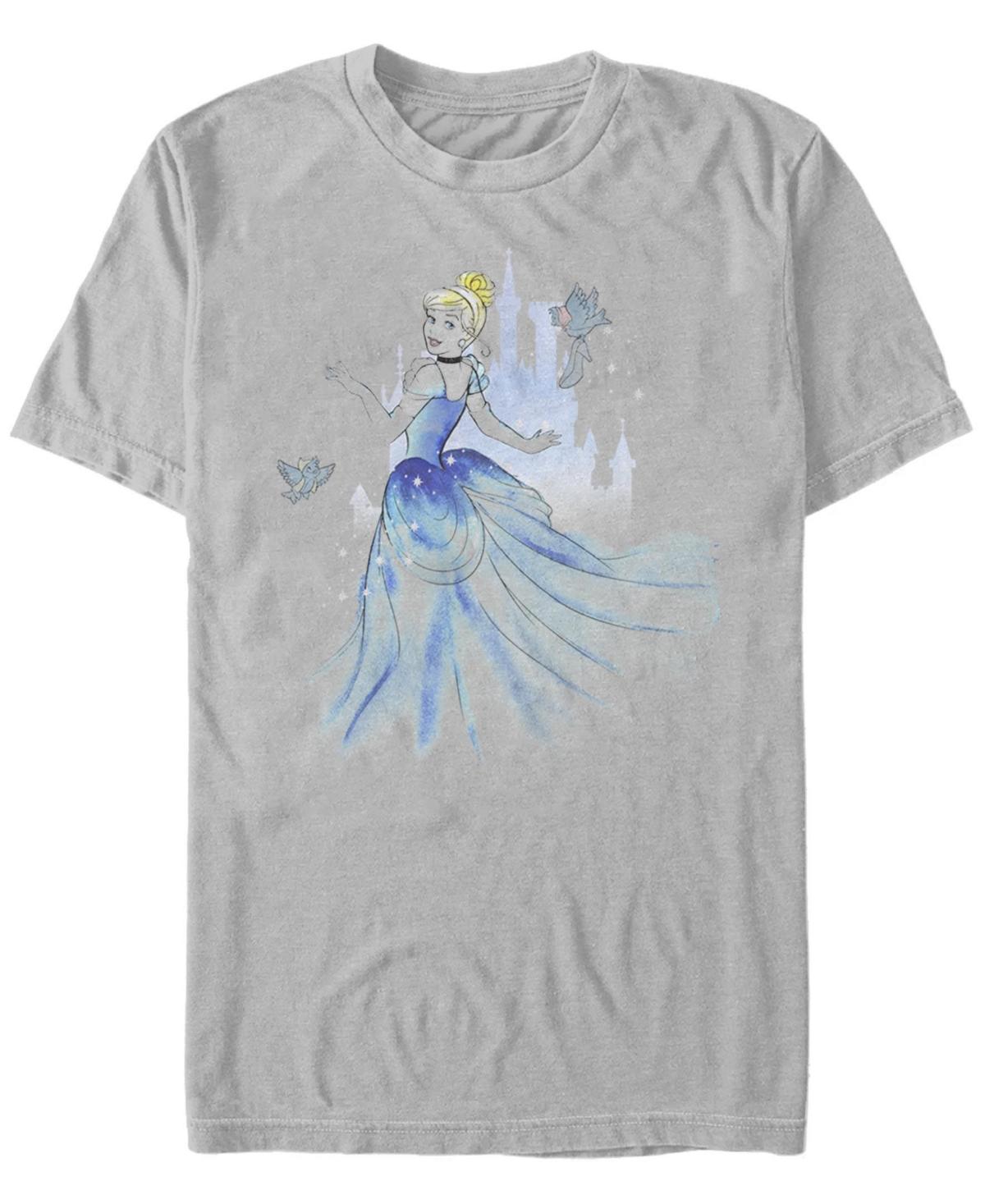 Disneys Cinderella Birds & Castle Watercolor Art Mens Tee Product Image