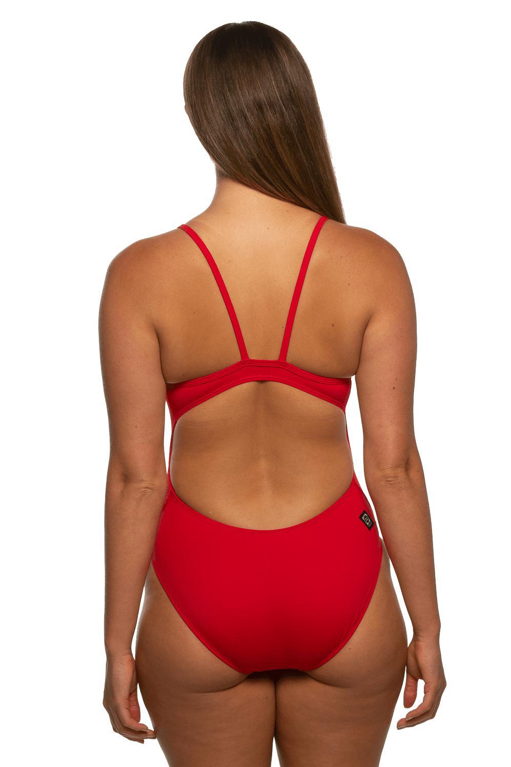 Chevy Swim Onesie - Red Female Product Image