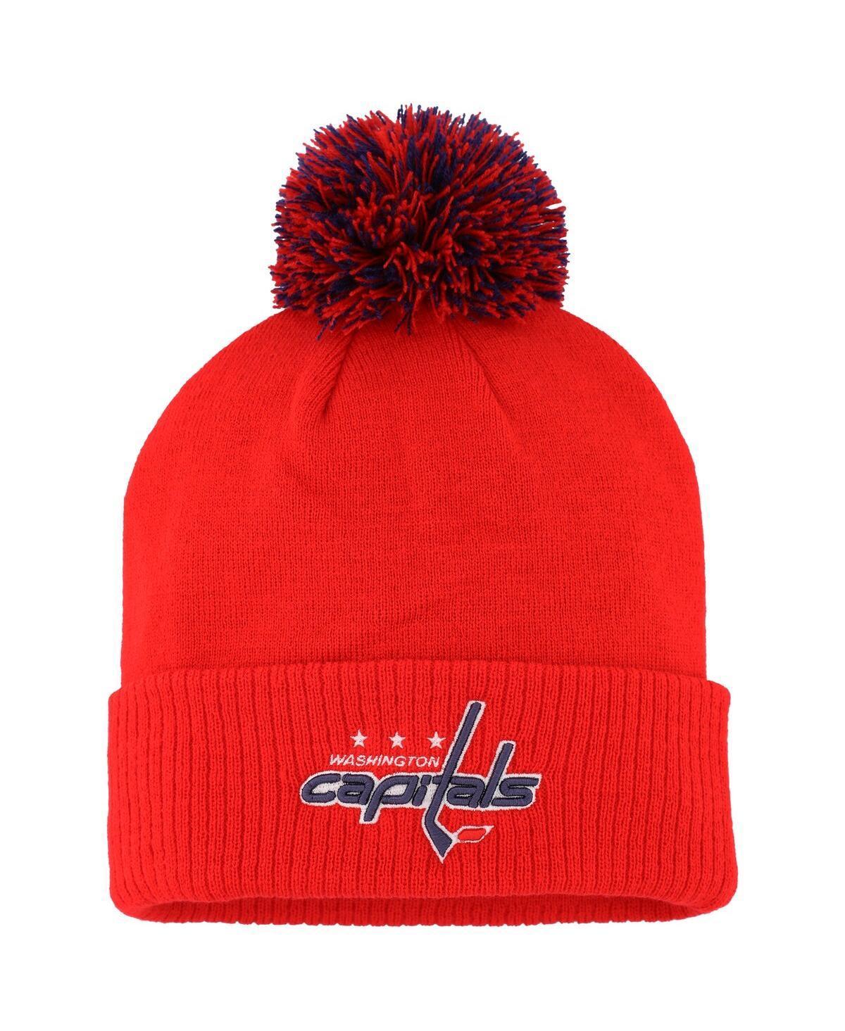 Mens adidas Washington Capitals COLD.RDY Cuffed Knit Hat with Pom Product Image