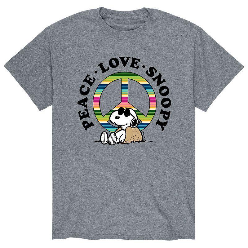 Mens Peanuts Peace Love Snoopy Tee Product Image