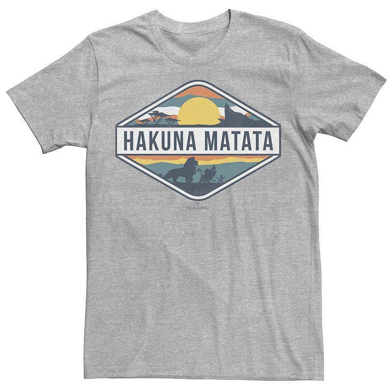 Disneys The Lion King Hakuna Matata Pride Land Mens Tee Athletic Grey Product Image