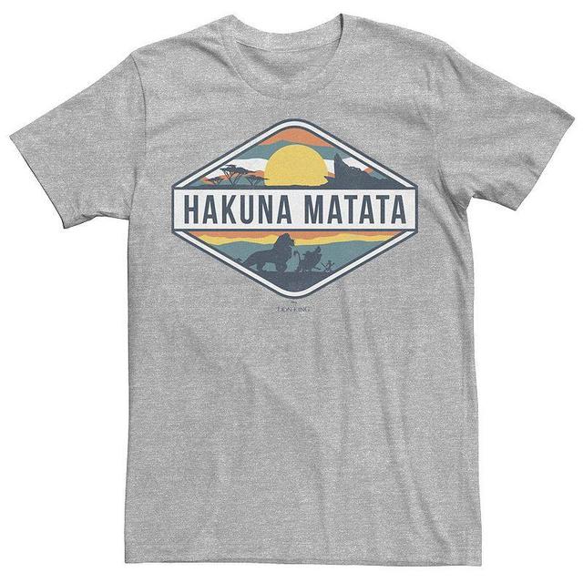 Disneys The Lion King Hakuna Matata Pride Land Mens Tee Athletic Grey Product Image