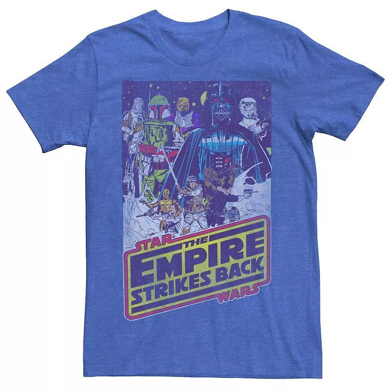 Mens Star Wars Empire Strikes Back Villain Poster Tee Royal Grey Product Image