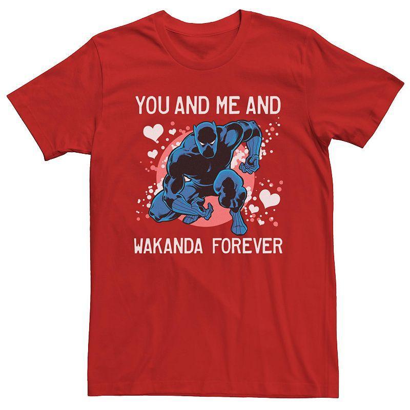 Mens Marvel Black Panther You & Me & Wakanda Forever Valentine Tee Product Image