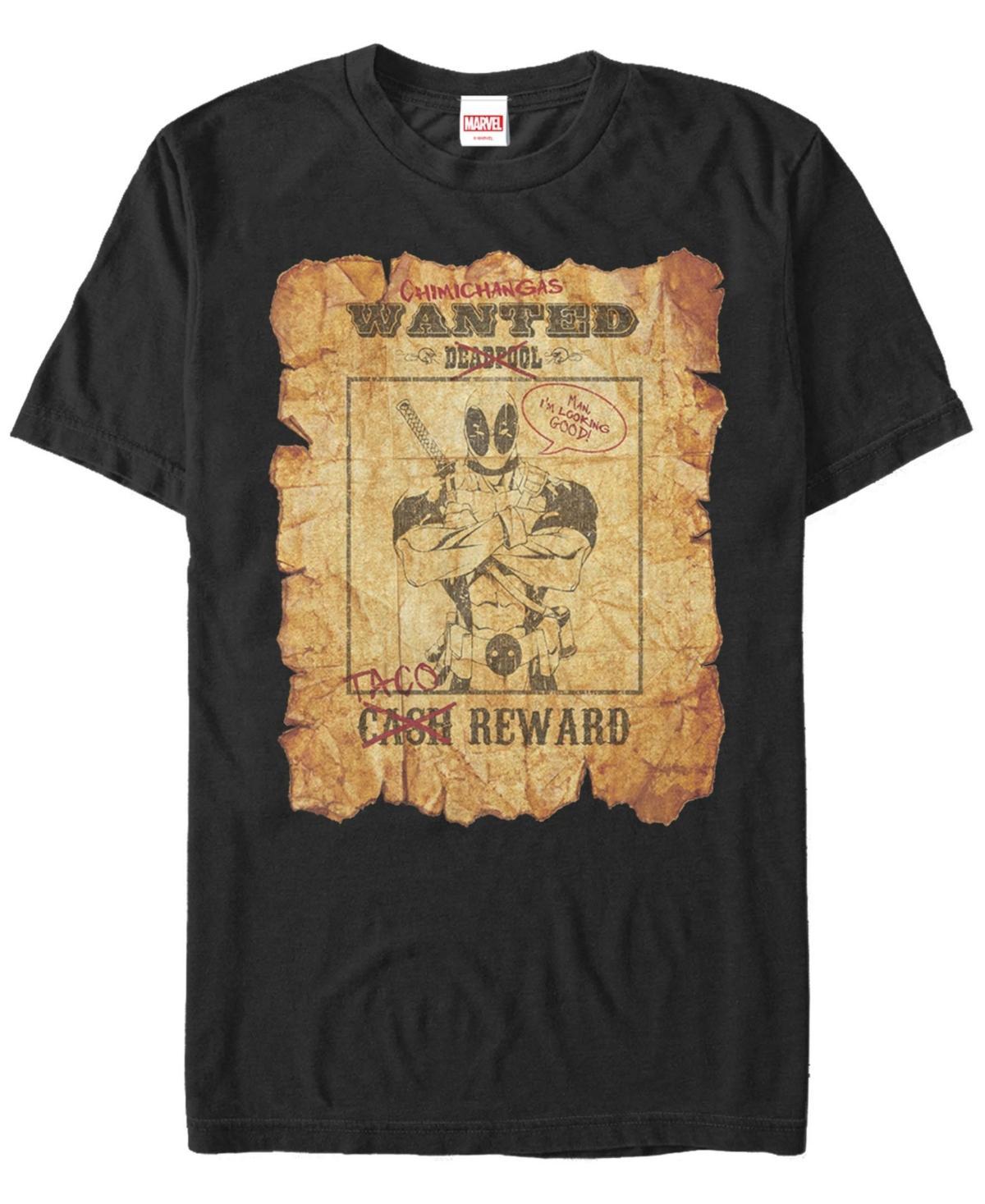 Mens Marvel Deadpool Wanted Poster Tee Product Image