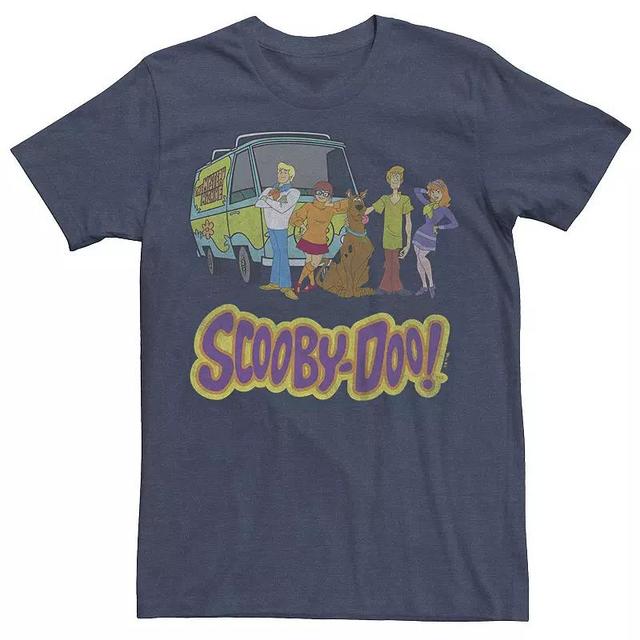 Mens Scooby-Doo Mystery Crew Graphic Tee Navy Grey Product Image