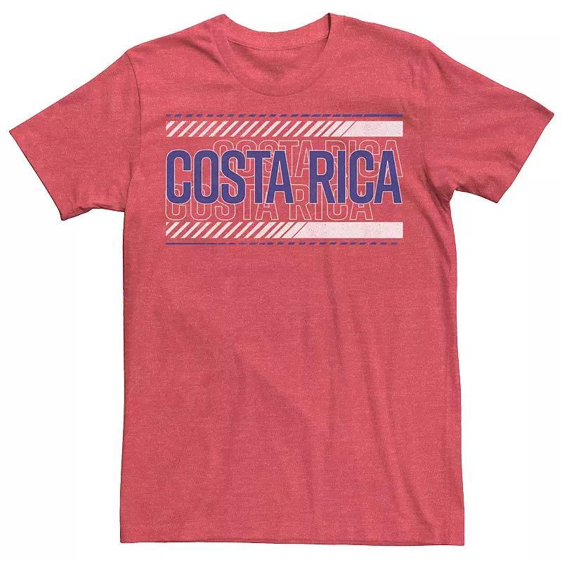 Mens Gonzales Costa Rica Text Overlay Tee Red Product Image