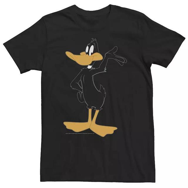 Big & Tall Looney Tunes Daffy Duck Simple Portrait Tee, Mens, Size: 3XL, Black Product Image