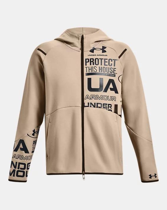 Men's UA Unstoppable Fleece Graphic Full-Zip Product Image