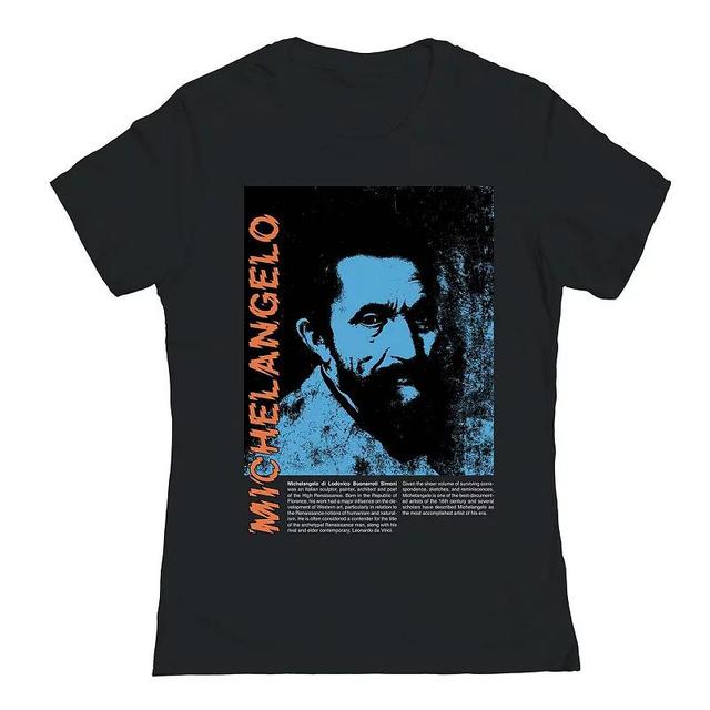 Juniors Michelangelo Womens Graphic Tee, Girls Product Image