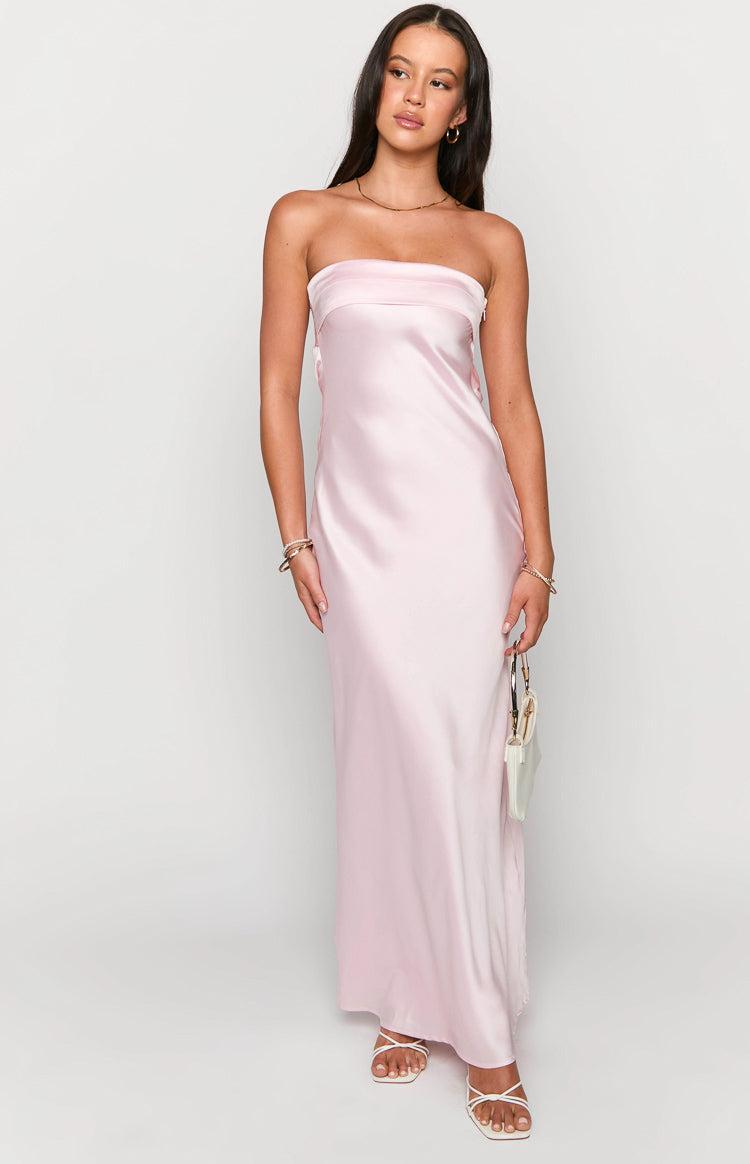 Maiah Light Pink Maxi Dress Product Image