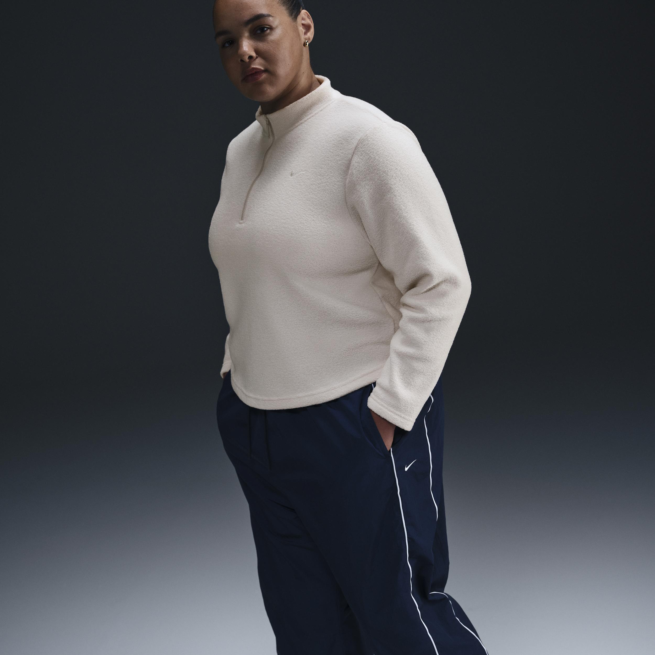 Nike Sportswear Phoenix Plush Women's Slim Long-Sleeve Cozy Fleece 1/2-Zip Top (Plus Size) Product Image