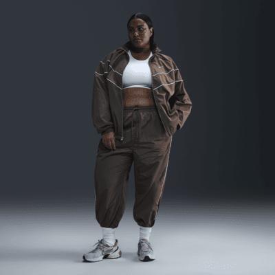 Nike Womens Windrunner High-Waisted Woven Open-Hem Pants (Plus Size) Product Image