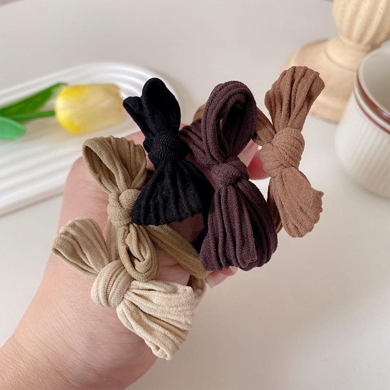 Bowknot Hair Tie Set Product Image