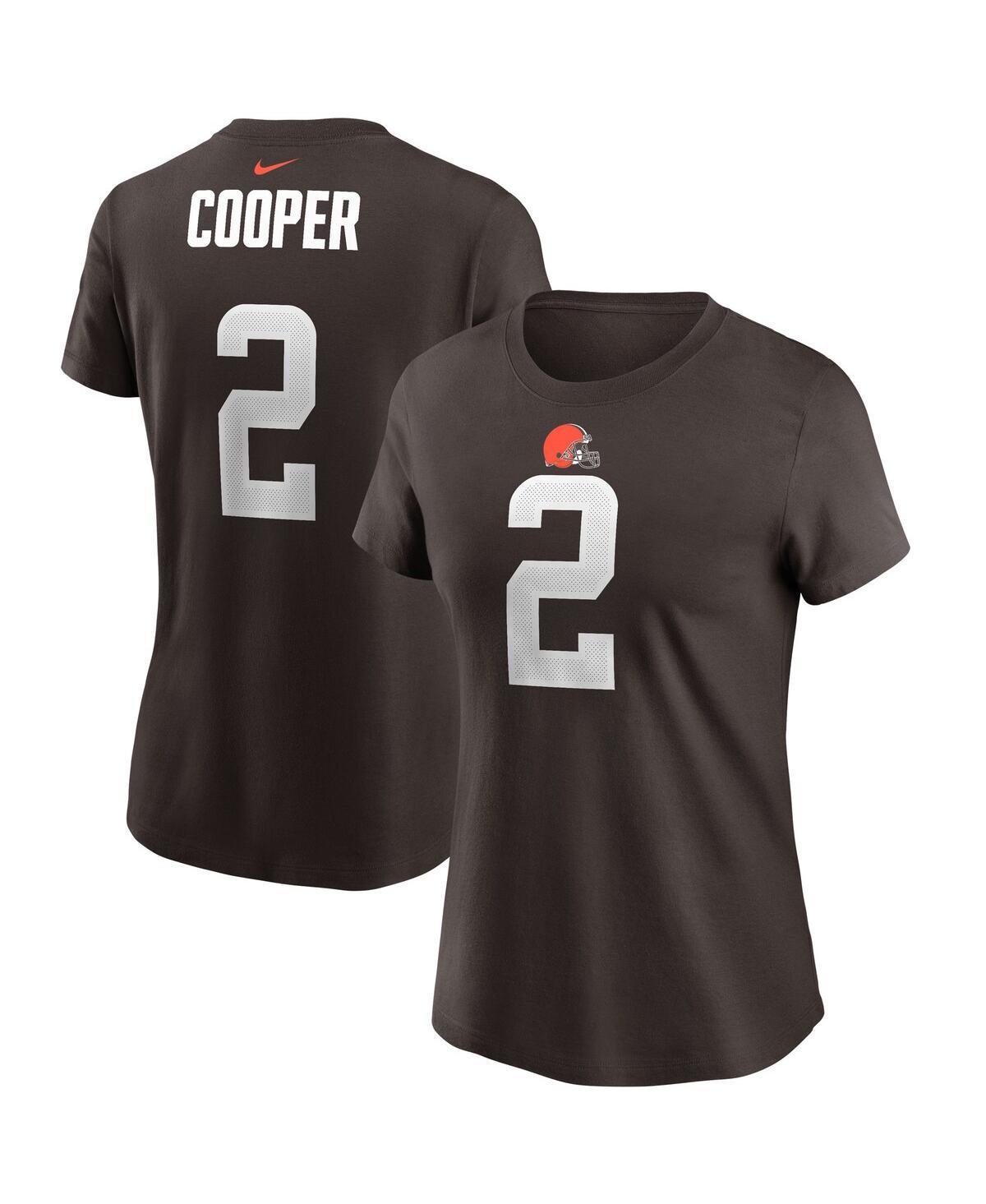 Womens Nike Amari Cooper Brown Cleveland Browns Player Name & Number T-shirt Product Image