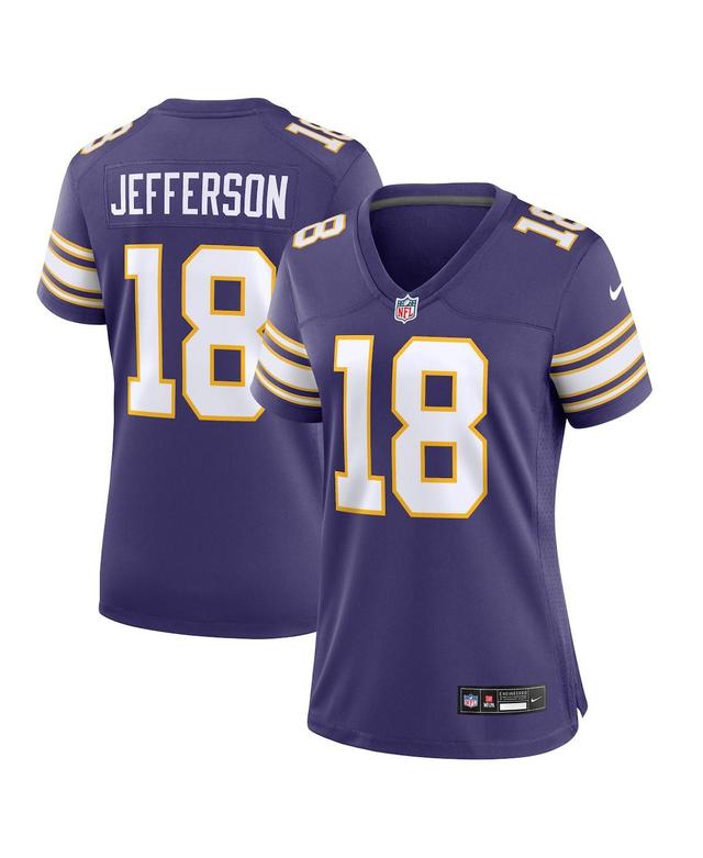 Womens Nike Justin Jefferson Purple Minnesota Vikings Classic Player Game Jersey - Purple Product Image