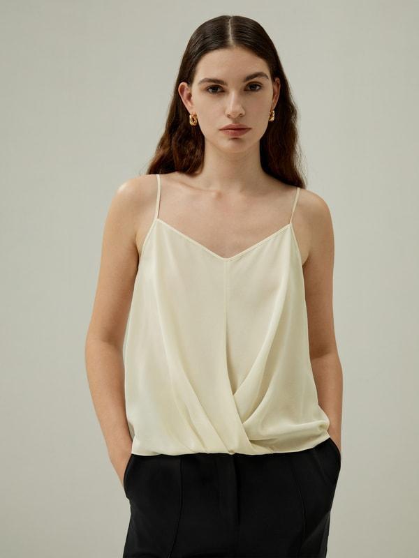 Thin-Strap Crêpe de Chine Cami Product Image