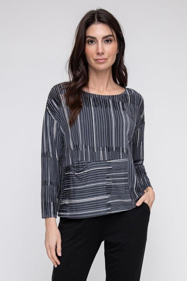 Mixed Stripe Jersey Top Product Image