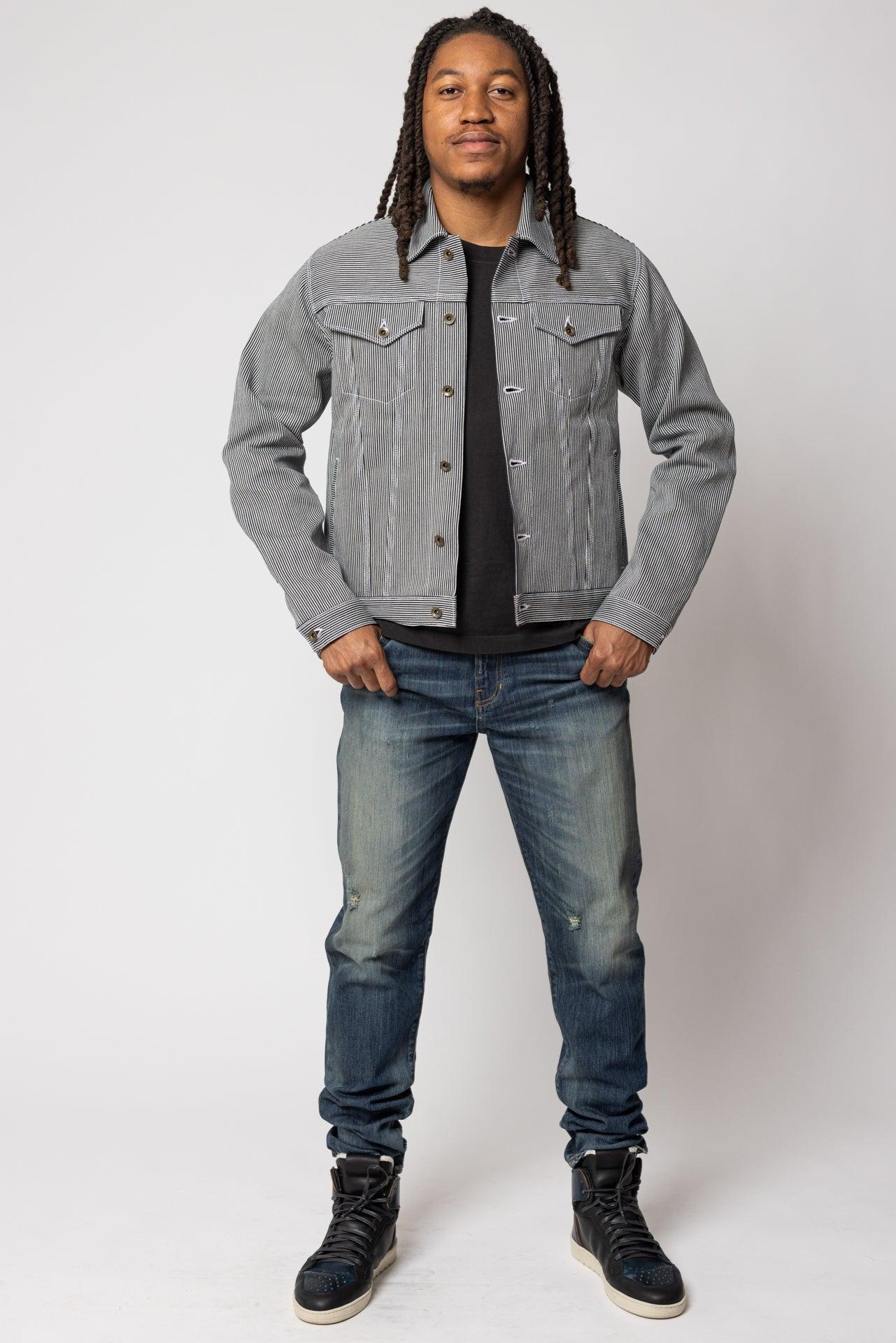 Denim Jacket | Hickory Stripe Product Image