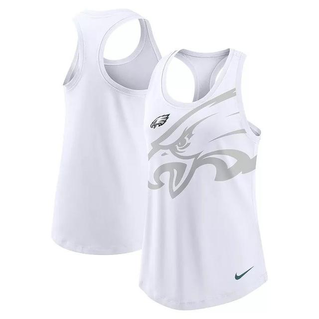 Womens Nike Philadelphia Eagles Tri-Blend Scoop Neck Racerback Tank Top Product Image