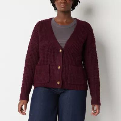 a.n.a Womens V Neck Long Sleeve Button Cardigan Product Image