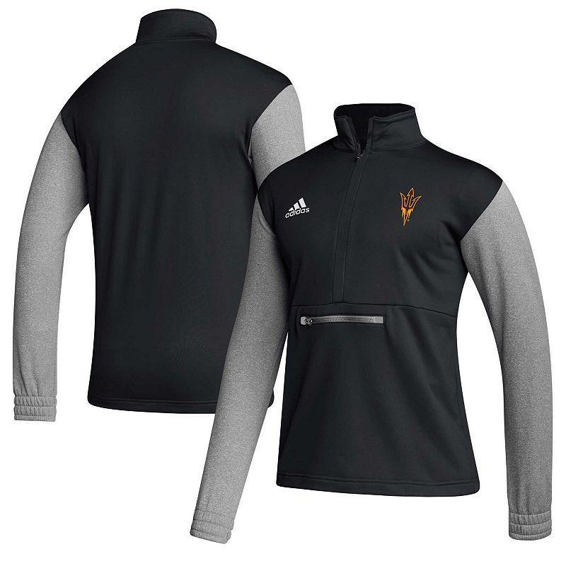 Mens adidas Arizona State Sun Devils Team Issue AEROREADY Quarter-Zip Jacket Product Image