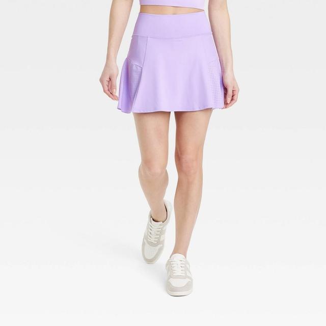 Womens Knit Mesh Skort - All In Motion Violet L Product Image