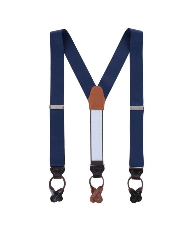 Trafalgar Mens Phoenix 38mm Grosgrain Non Stretch Ribbon Button End Suspenders Product Image