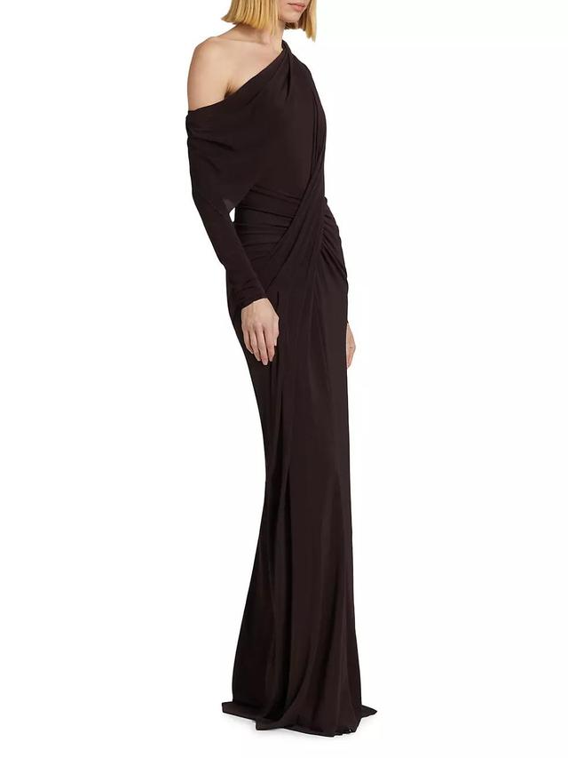 One-Shoulder Draped Gown Product Image