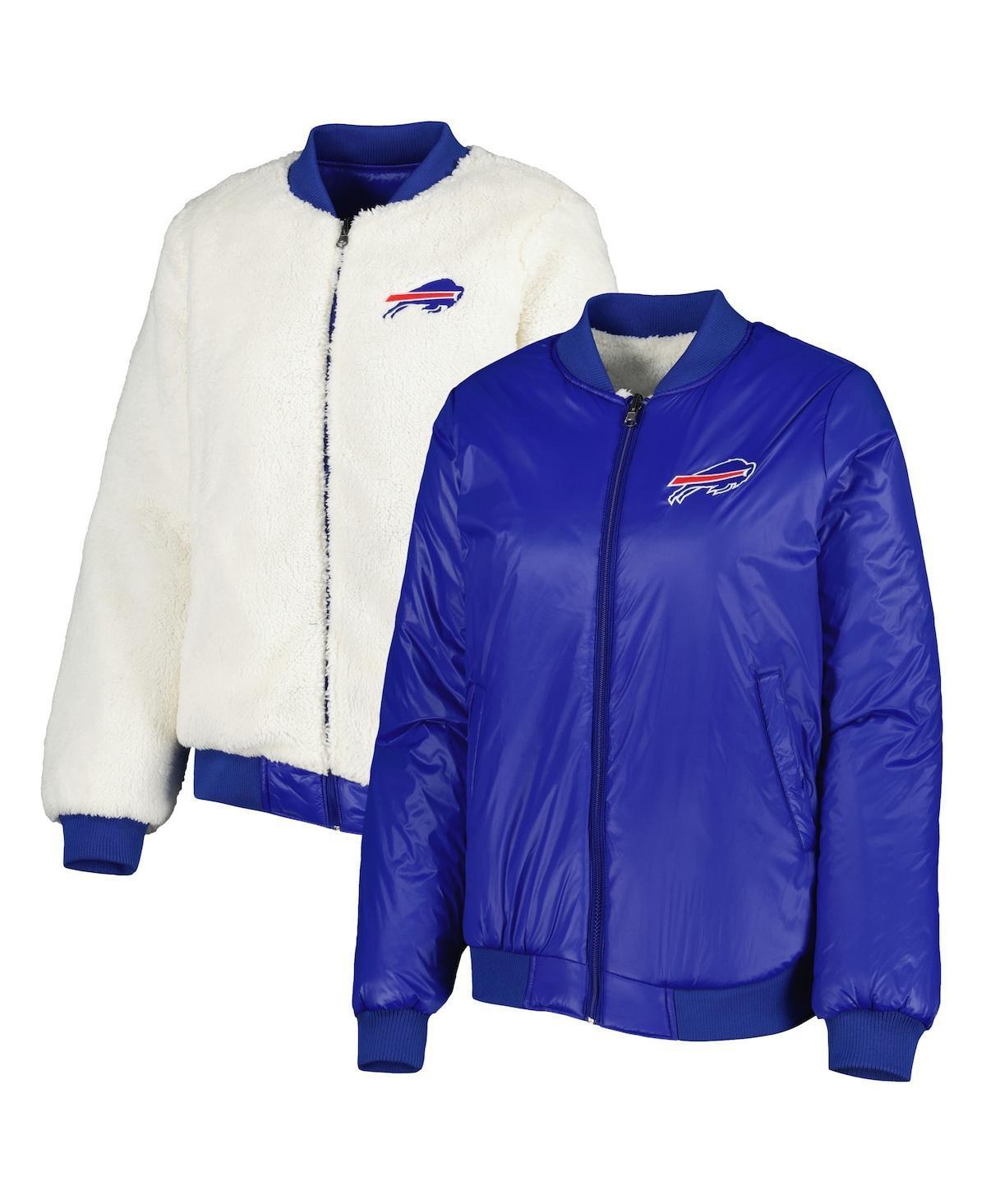 Womens G-III 4Her by Carl Banks Oatmeal/Royal Buffalo Bills Switchback Reversible Full-Zip Jacket Product Image