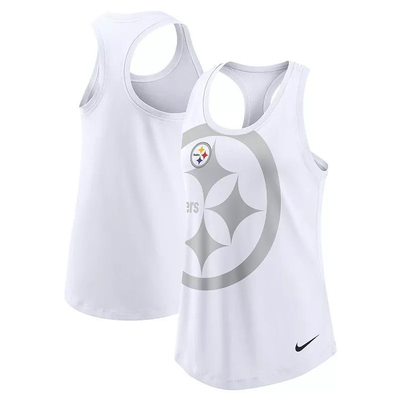 Womens Nike Pittsburgh Steelers Tri-Blend Scoop Neck Racerback Tank Top Product Image