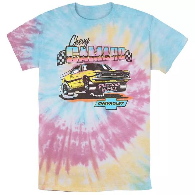 Mens Chevy Camaro American Muscle Tie Dye Graphic Tee Product Image