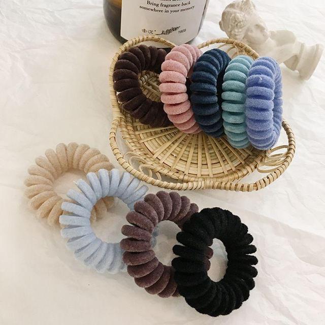 Velvet  Coil Hair Tie Product Image