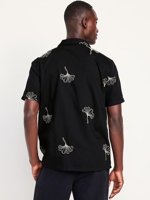 Short-Sleeve Floral Camp Shirt Product Image