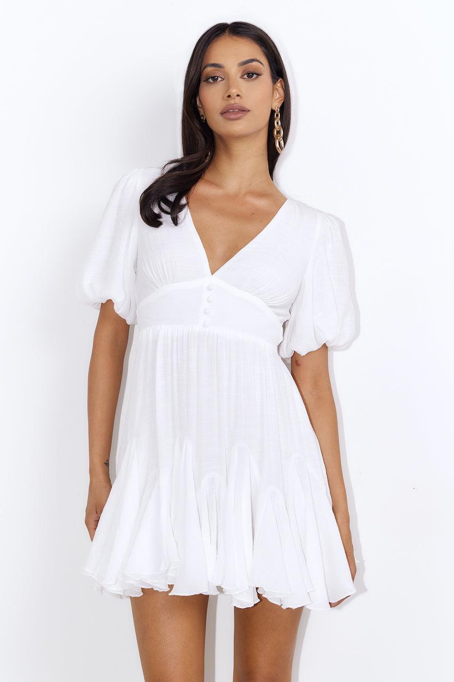 Getaway Love Mini Dress White  Product Image