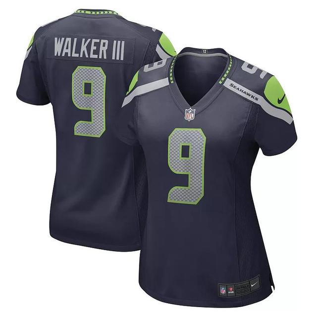 Womens Nike Kenneth Walker III College Seattle Seahawks Game Player Jersey Blue Product Image